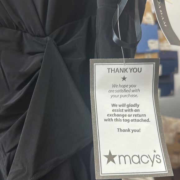 NWT BETSY ADAM Plus Size V-Neck Gown IN COLOR  BLACK - Picture 7 of 11